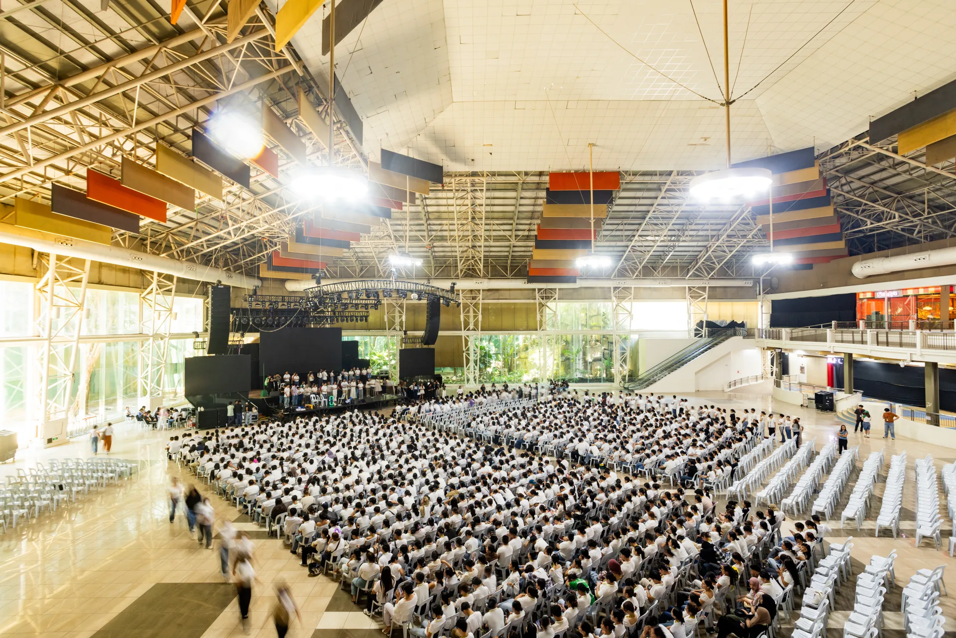Limketkai Center Atrium filled to capacity during a daytime event